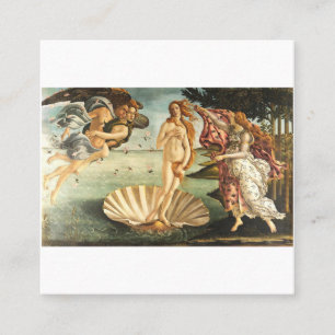 Sandro Botticelli Birth Of Venus Square Business Card