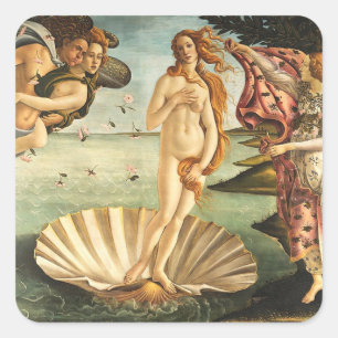 Sandro Botticelli Birth Of Venus Square Sticker