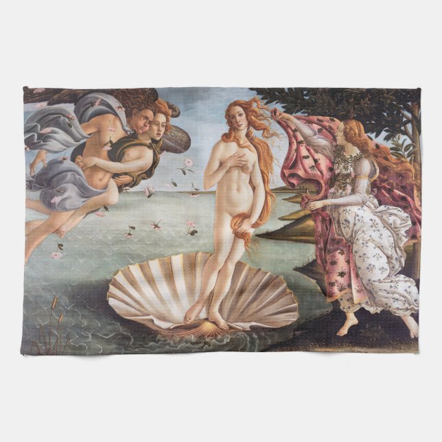 Sandro Botticelli - Birth of Venus Tea Towel (Horizontal)