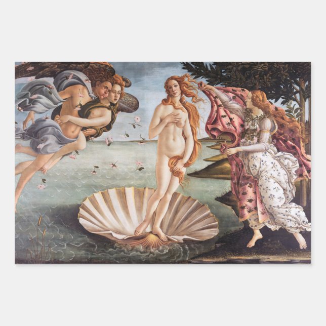 Sandro Botticelli - Birth of Venus Wrapping Paper Sheet (Front)