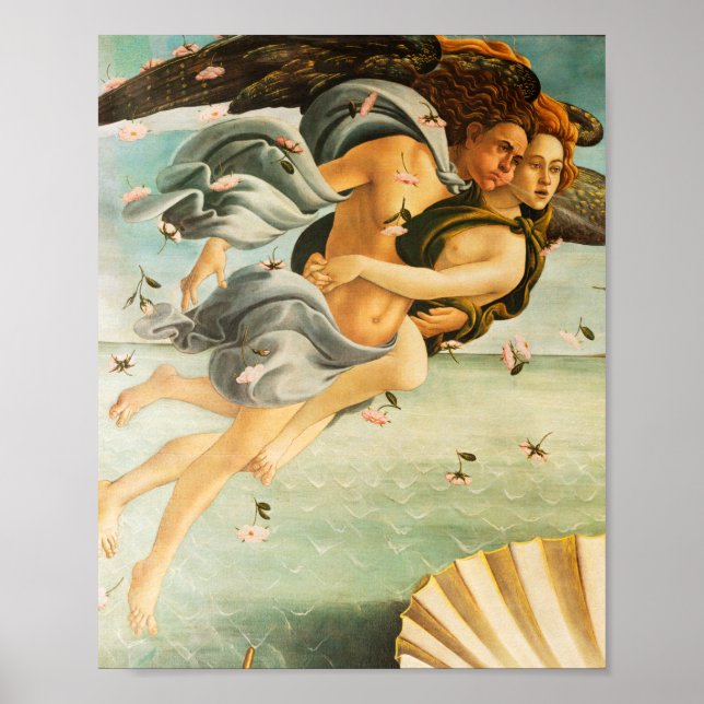 Sandro Botticelli Birth of Venus Zephyrus, Chloris Poster (Front)