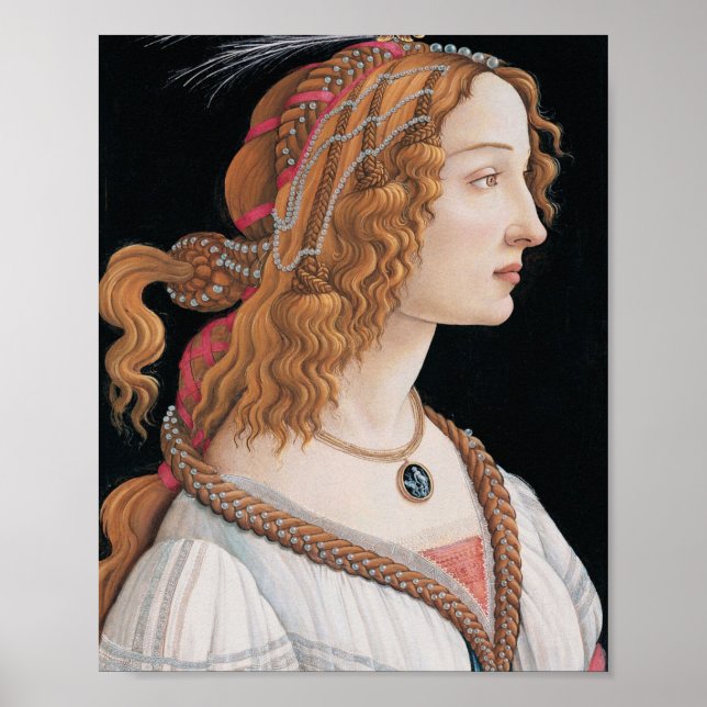 Sandro Botticelli Idealised Portrait Of A Lady Poster (Front)