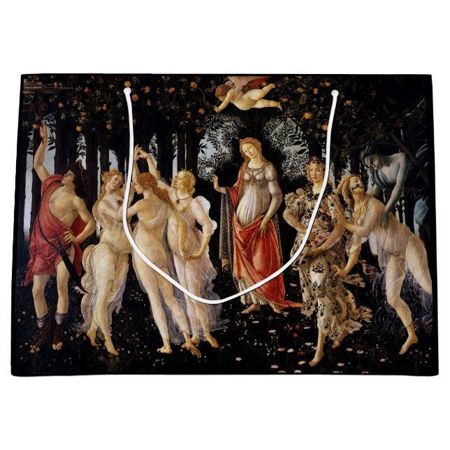 Sandro Botticelli - La Primavera Large Gift Bag (Front)