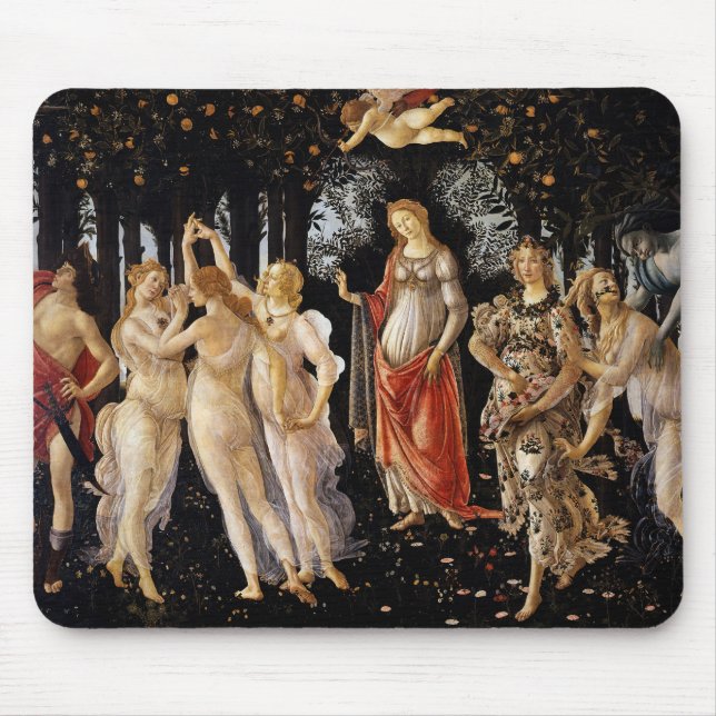 Sandro Botticelli - La Primavera Mouse Mat (Front)