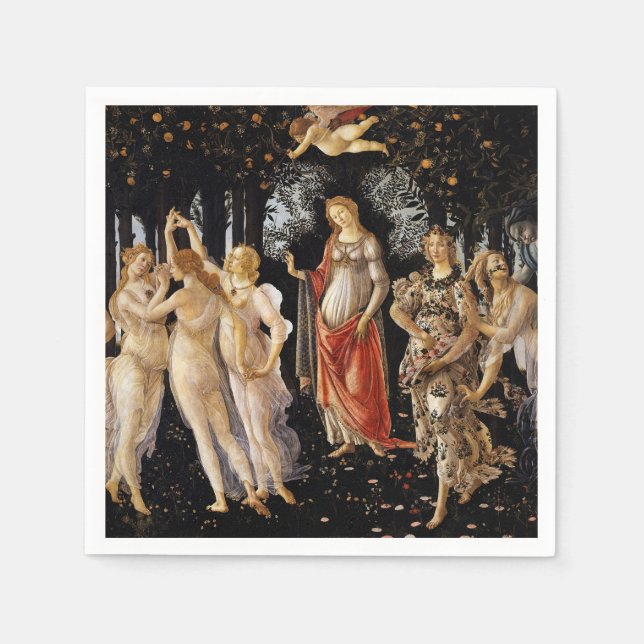 Sandro Botticelli - La Primavera Napkin (Front)