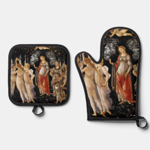 Sandro Botticelli - La Primavera Oven Mitt & Pot Holder Set
