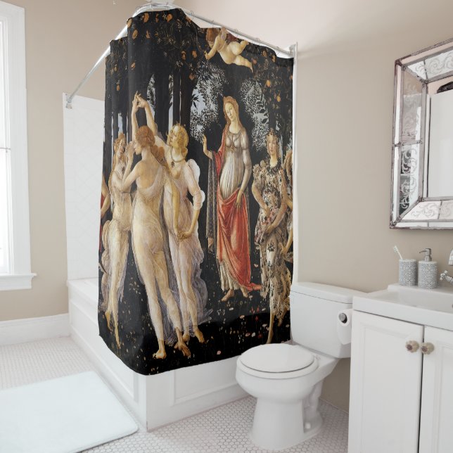 Sandro Botticelli - La Primavera Shower Curtain (In Situ)