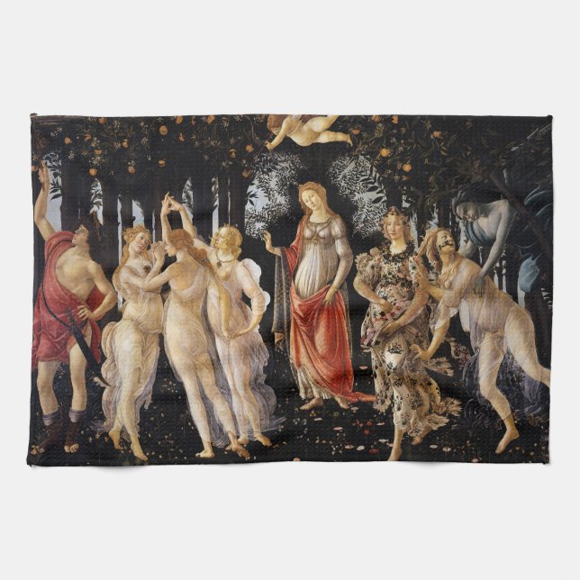 Sandro Botticelli - La Primavera Tea Towel (Horizontal)