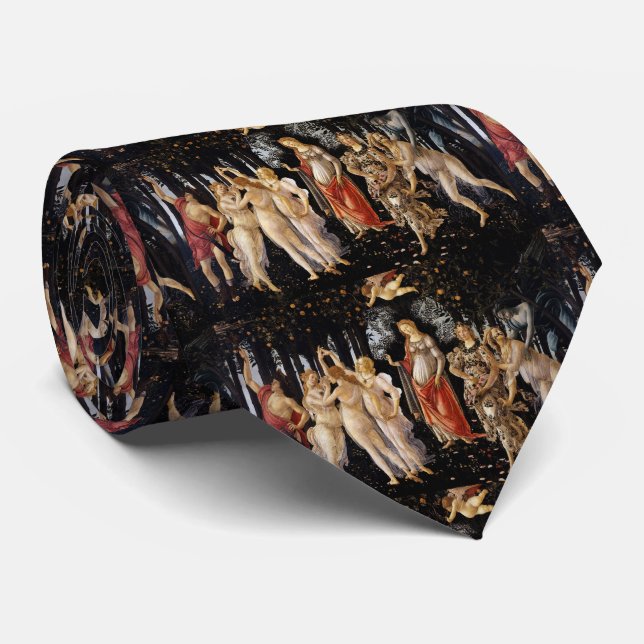 Sandro Botticelli - La Primavera Tie (Rolled)