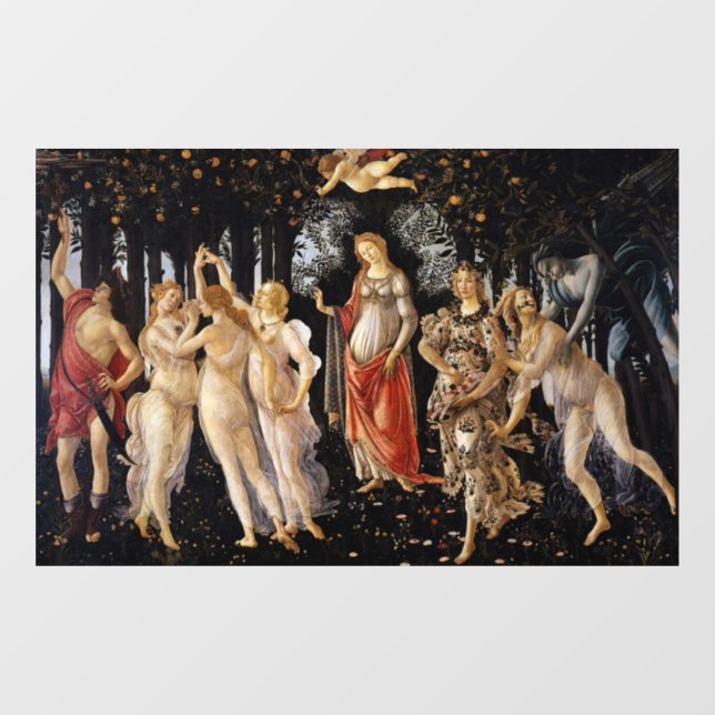 Sandro Botticelli - La Primavera Window Cling (Sheet)