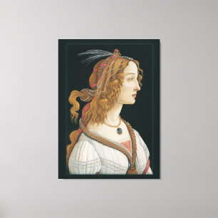 Sandro Botticelli Lady CC0282 (44in 112cm) Canvas Print