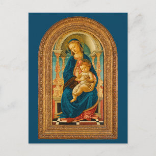Sandro Botticelli Madonna and Child c 1470   Holiday Postcard