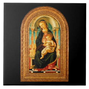Sandro Botticelli Madonna and Child c 1470 Tile