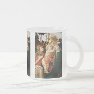 Sandro Botticelli , Madonna and Child Frosted Glass Coffee Mug