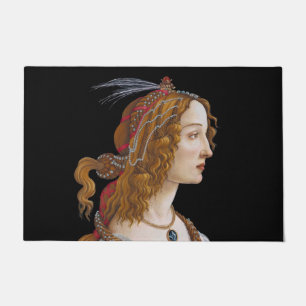 Sandro Botticelli - Portrait of Simonetta Vespucci Doormat