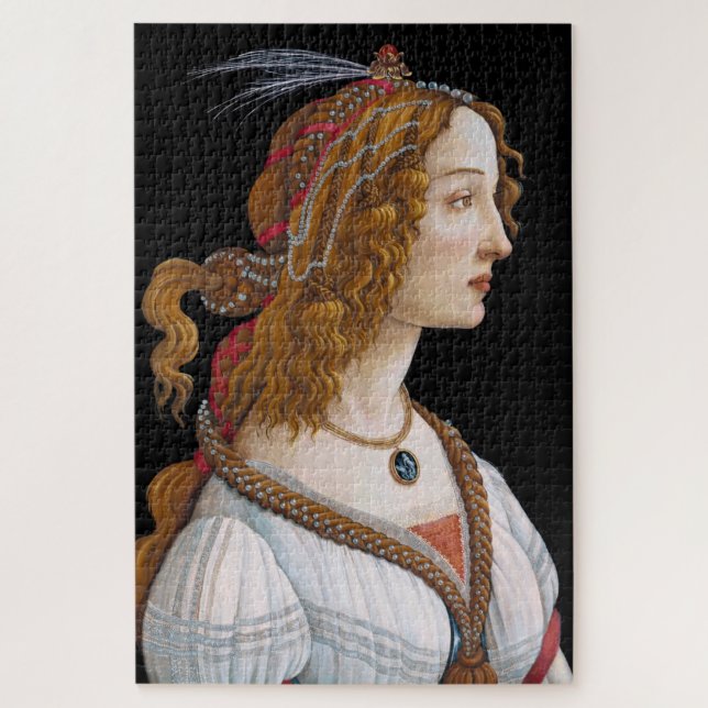 Sandro Botticelli - Portrait of Simonetta Vespucci Jigsaw Puzzle (Vertical)