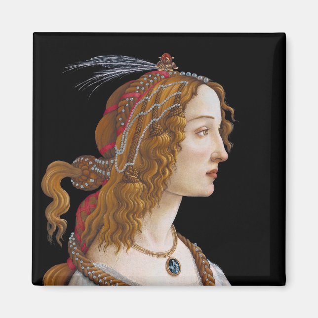 Sandro Botticelli - Portrait of Simonetta Vespucci Magnet (Front)