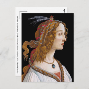 Sandro Botticelli - Portrait of Simonetta Vespucci Postcard
