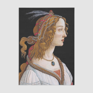 Sandro Botticelli - Portrait of Simonetta Vespucci Tissue Paper