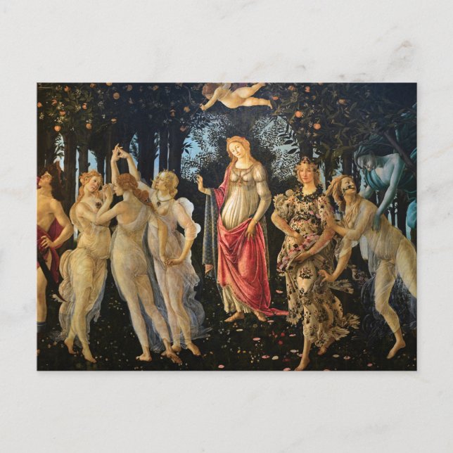 Sandro Botticelli - Primavera(Spring) Fine Art Postcard (Front)
