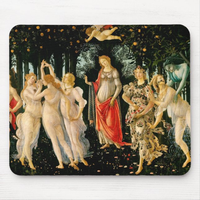 Sandro Botticelli "Primavera (Spring)" Mouse Mat (Front)