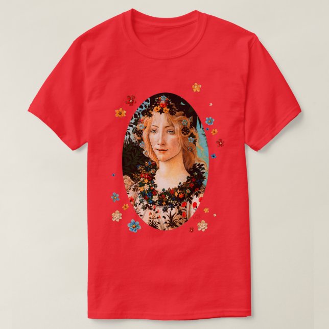 Sandro Botticelli Primavera Spring T-Shirt (Design Front)