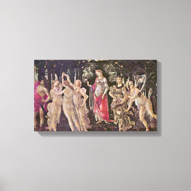 Sandro Botticelli - Spring (Primavera) Canvas Print (Front)