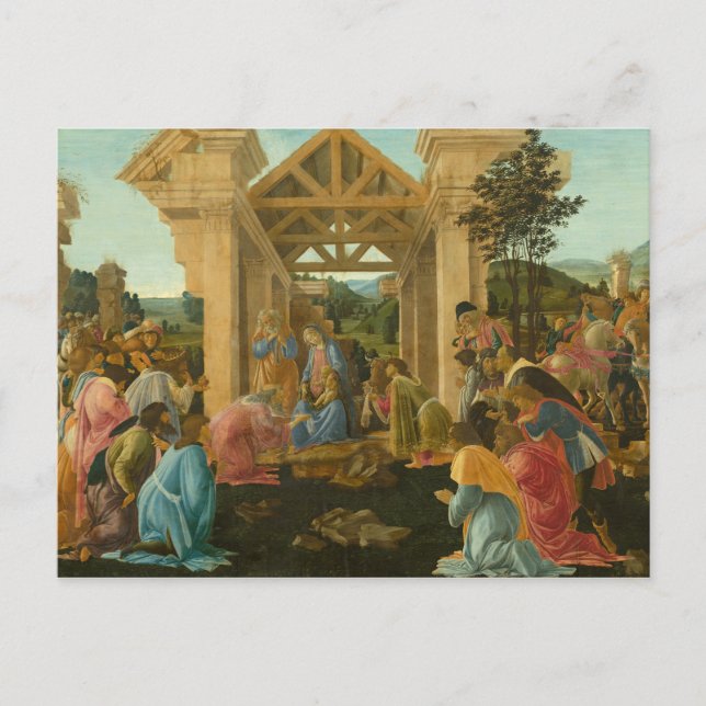 Sandro Botticelli - The Adoration of the Magi Postcard (Front)