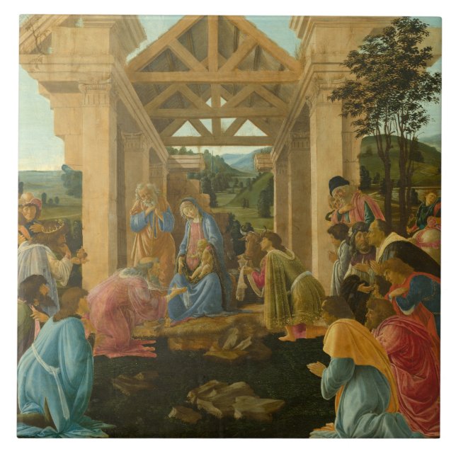 Sandro Botticelli - The Adoration of the Magi Tile (Front)