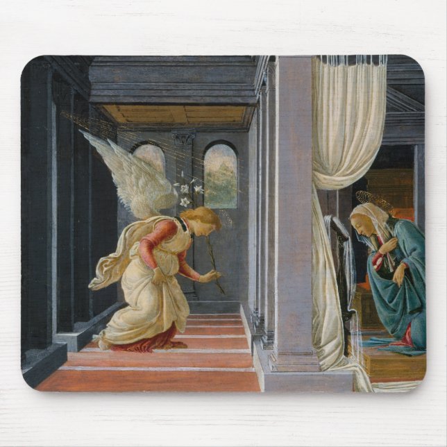 Sandro Botticelli - The Annunciation Mouse Mat (Front)