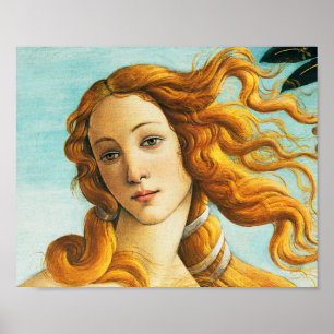 Sandro Botticelli The Birth of Venus Face Detail Poster