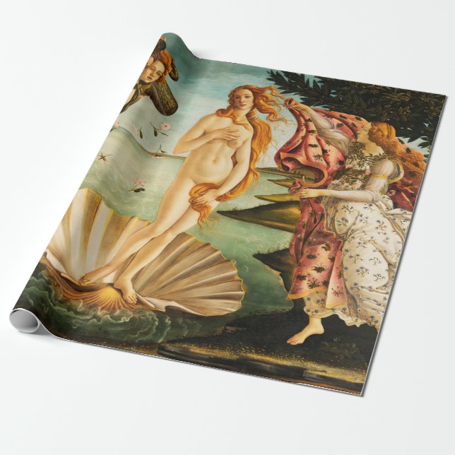 Sandro Botticelli The Birth of Venus Fine Art Wrapping Paper (Unrolled)