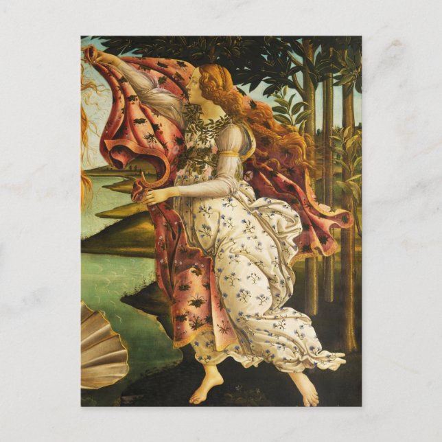 Sandro Botticelli "The Birth of Venus - Hora" Post Postcard (Front)