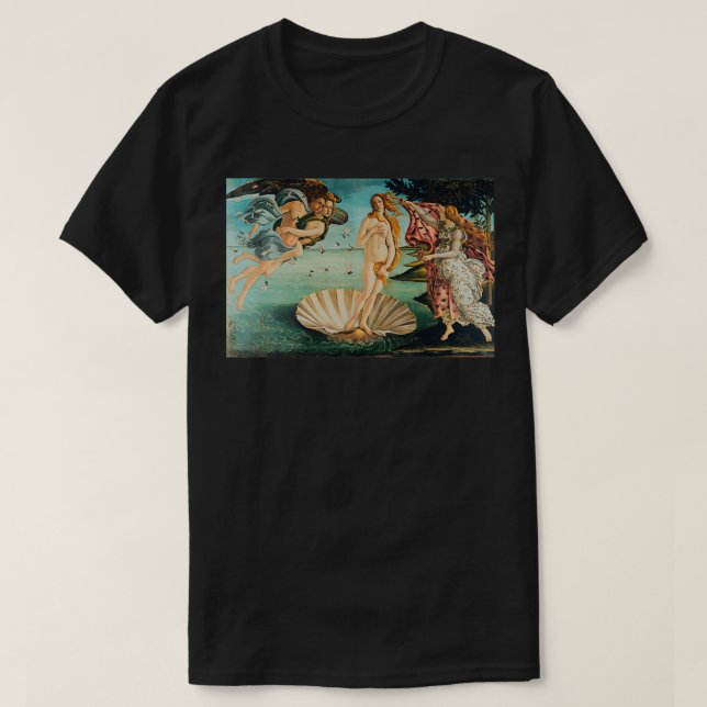 Sandro Botticelli The birth of Venus La nascita di T-Shirt (Design Front)