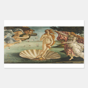 Sandro Botticelli - The Birth of Venus Rectangular Sticker