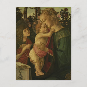 Sandro Botticelli:The Madonna and Child with Saint Postcard