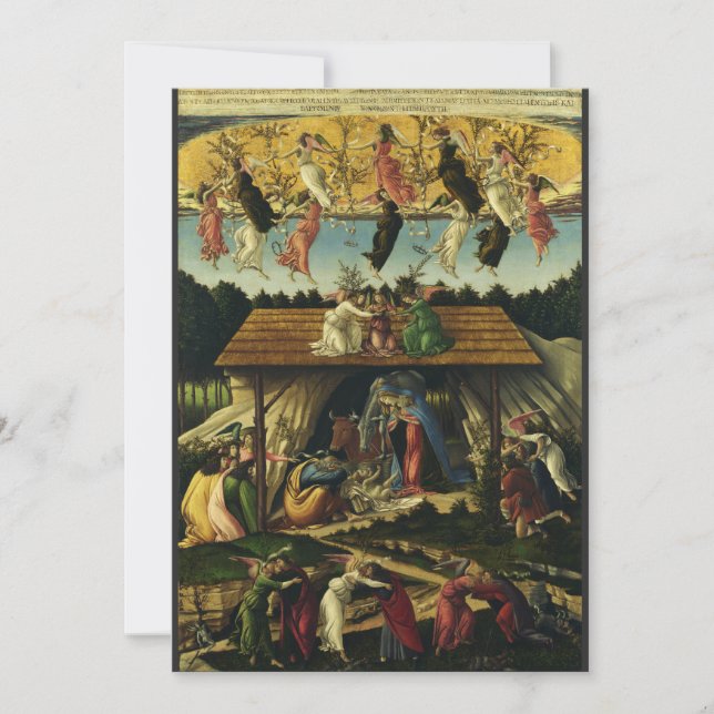 Sandro Botticelli - The Mystic Nativity – Fine Art Invitation (Front)