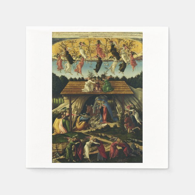 Sandro Botticelli - The Mystic Nativity – Fine Art Napkin (Front)