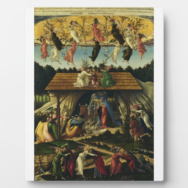 Sandro Botticelli - The Mystic Nativity – Fine Art Plaque (Front)