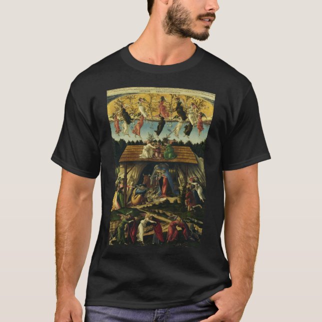 Sandro Botticelli - The Mystic Nativity – Fine Art T-Shirt (Front)