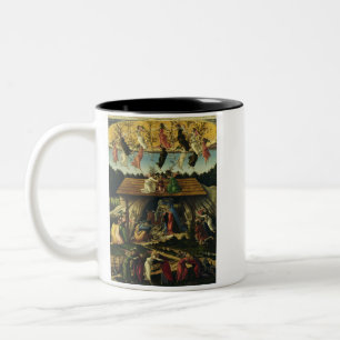 Sandro Botticelli - The Mystic Nativity – Fine Art Two-Tone Coffee Mug