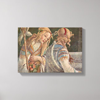 Sandro Botticelli - The Temptation of Christ Canvas Print