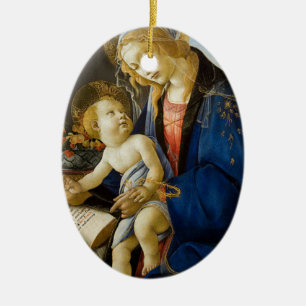Sandro Botticelli - The Virgin and Child Ceramic Tree Decoration