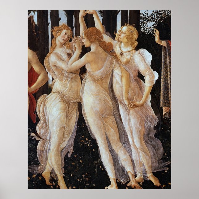 Sandro Botticelli - Three Graces in Primavera Poster (Front)