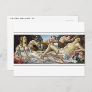 Sandro Botticelli - Venus and Mars Postcard