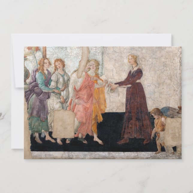 Sandro Botticelli - Venus and the Three Graces Thank You Card (Front)