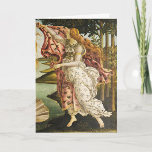 Sandro Botticelli - Welcome Venus to Land Fine Art Holiday Card