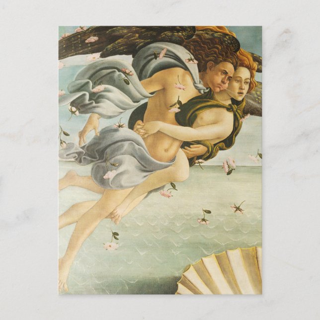 Sandro Botticelli - Zephyr, the west wind Fine Art Postcard (Front)