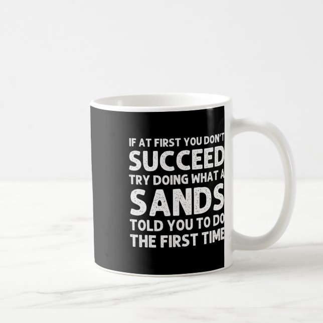Sands Funny Surname Family Tree Birthday Reunion I Coffee Mug (Right)