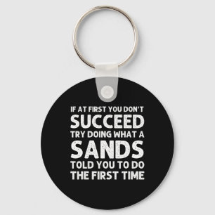 Sands Funny Surname Family Tree Birthday Reunion I Key Ring